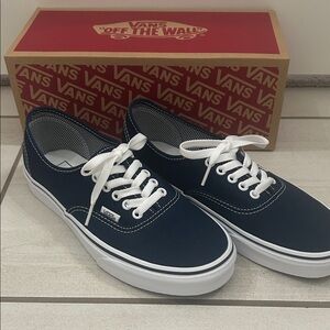 Vans Dark Blue Canvas Sneakers
